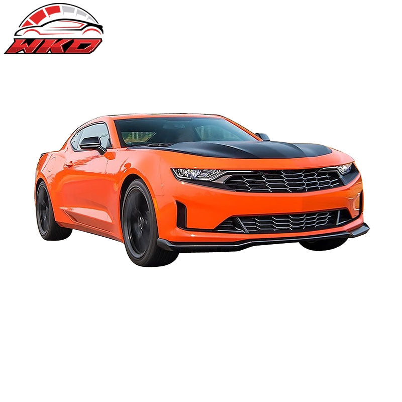 Fits 16-24 Camaro SS V8 OE Style Front Bumper Lip Matte Black