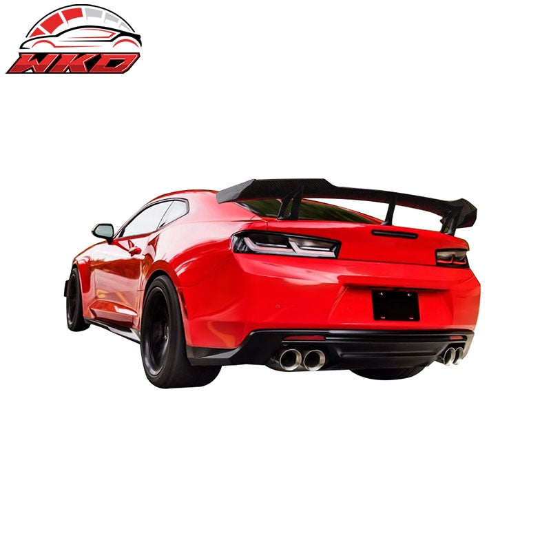 Fits 16-24 Chevy Camaro ZL1 1LE Style Trunk Spoiler Wing - Matte Carbon Fiber