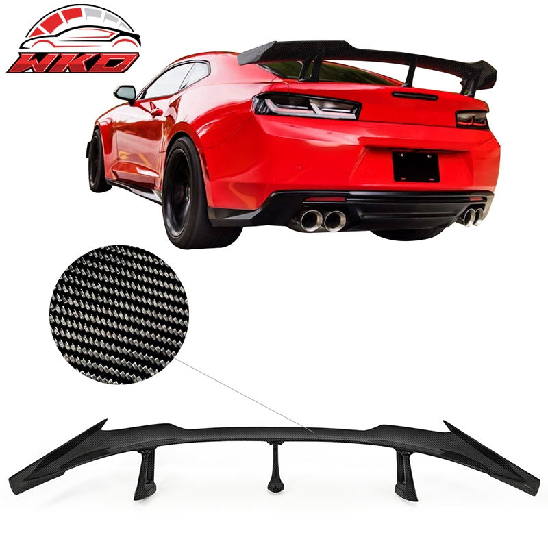 Fits 16-24 Chevy Camaro ZL1 1LE Style Trunk Spoiler Wing - Real Carbon Fiber
