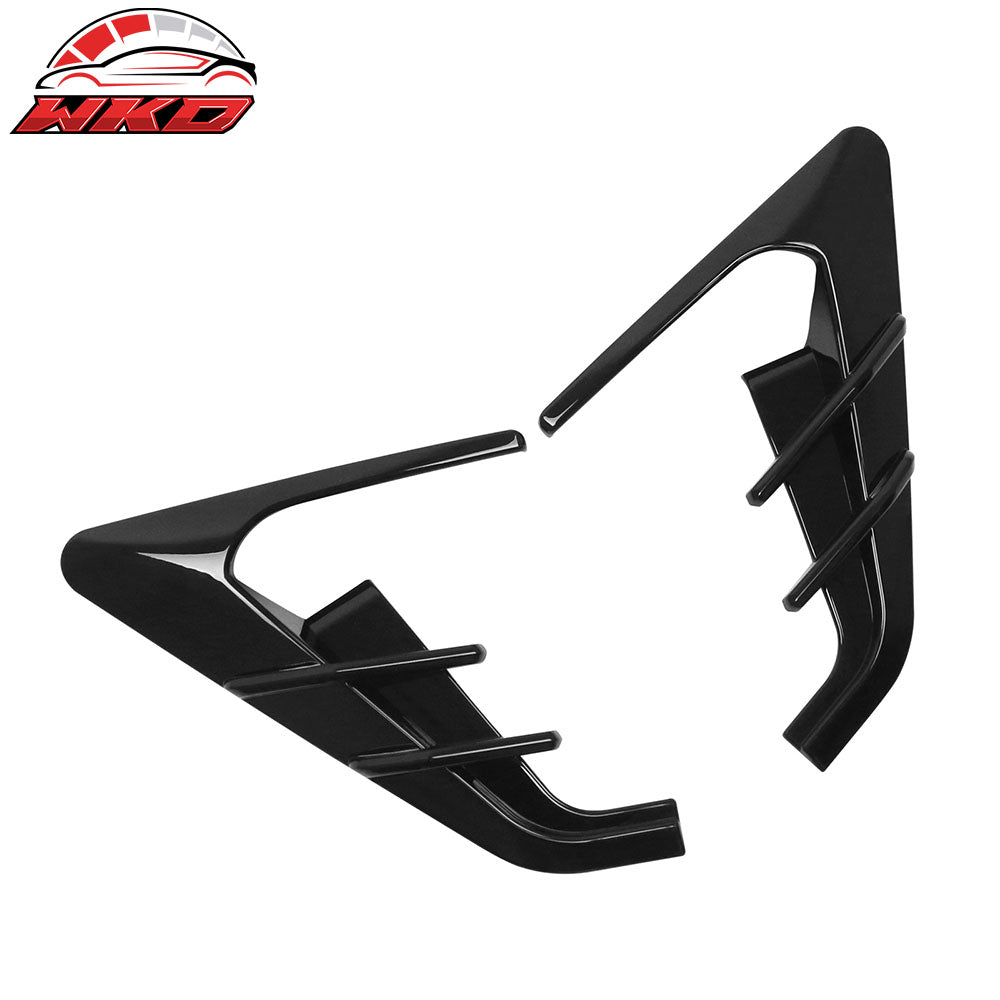 Fits 24-25 Tesla Model 3/25 Y V1 Gloss Black Side Fender Camera Flank Cover Trim