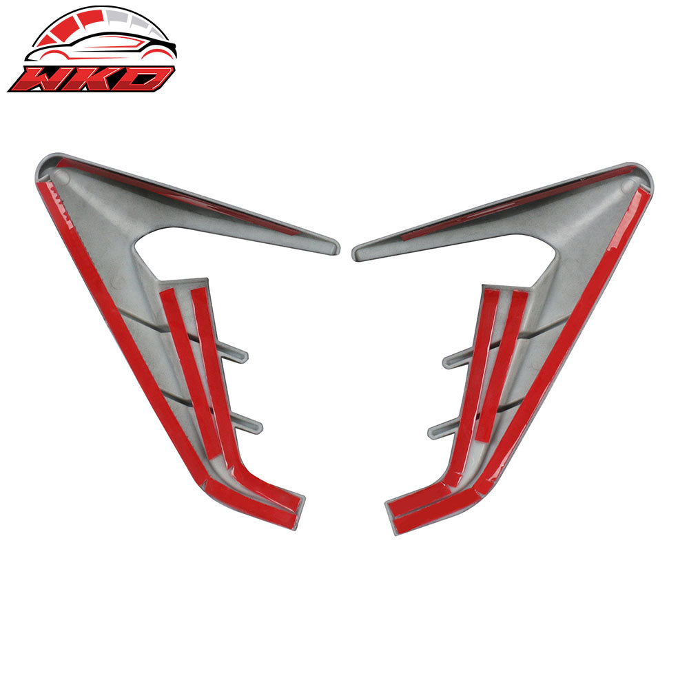 Fits 24-25 Tesla Model 3/25 Y V1 Gloss Black Side Fender Camera Flank Cover Trim