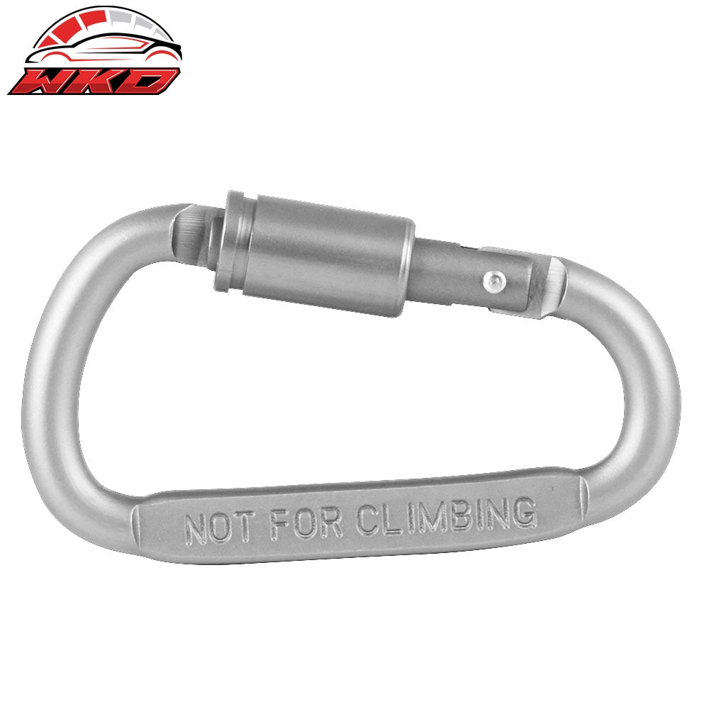 Camping Outdoor Aluminum Alloy D-ring Screw Lock Buckle Carabiners 5PC