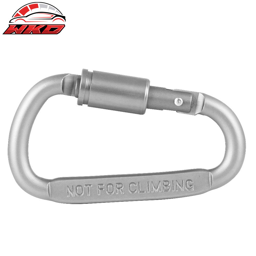 Camping Outdoor Aluminum Alloy D-ring Screw Lock Buckle Carabiners 5PC
