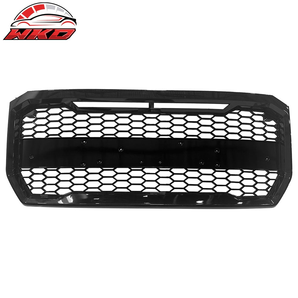 Wholesale 15-17 Ford F150 Raptor Style W/Letter Recess Front Upper Grille Gloss Black