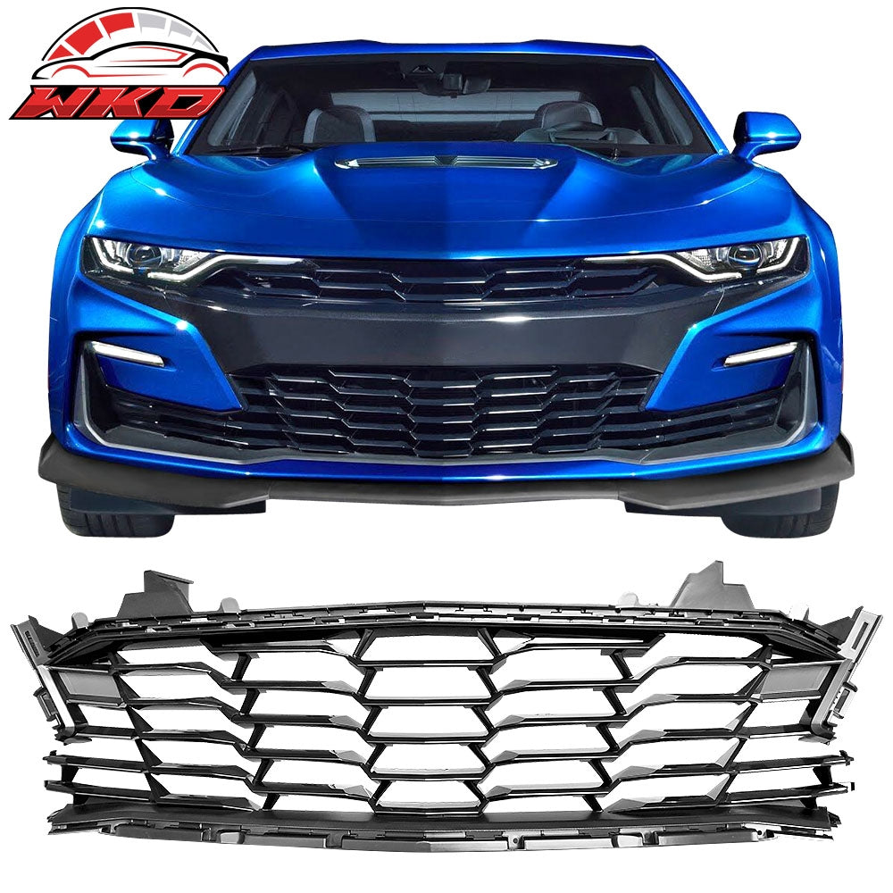 Fits 19-24 Chevy Camaro SS OE Style Front Bumper Lower Grille Grill Guard ABS