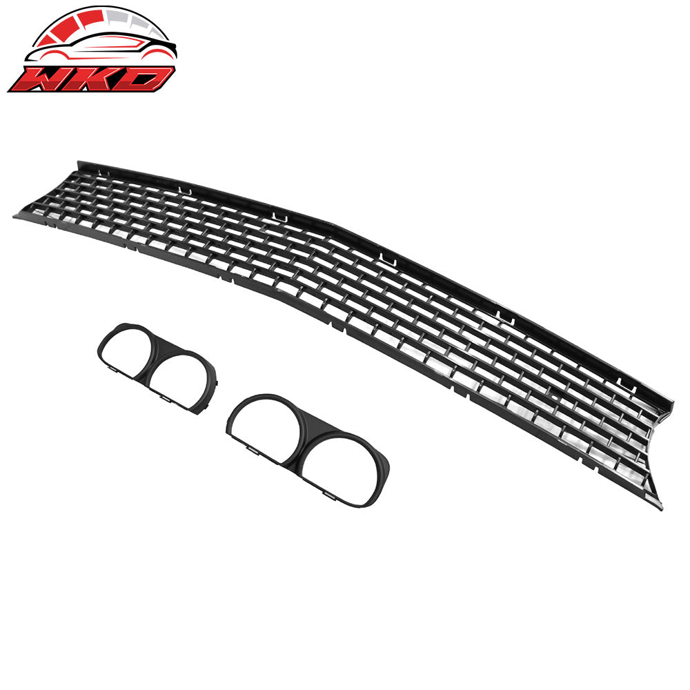 For 15-23 Challenger SRT Hellcat OE Style Upper Radiator Grille Headlight Bezels