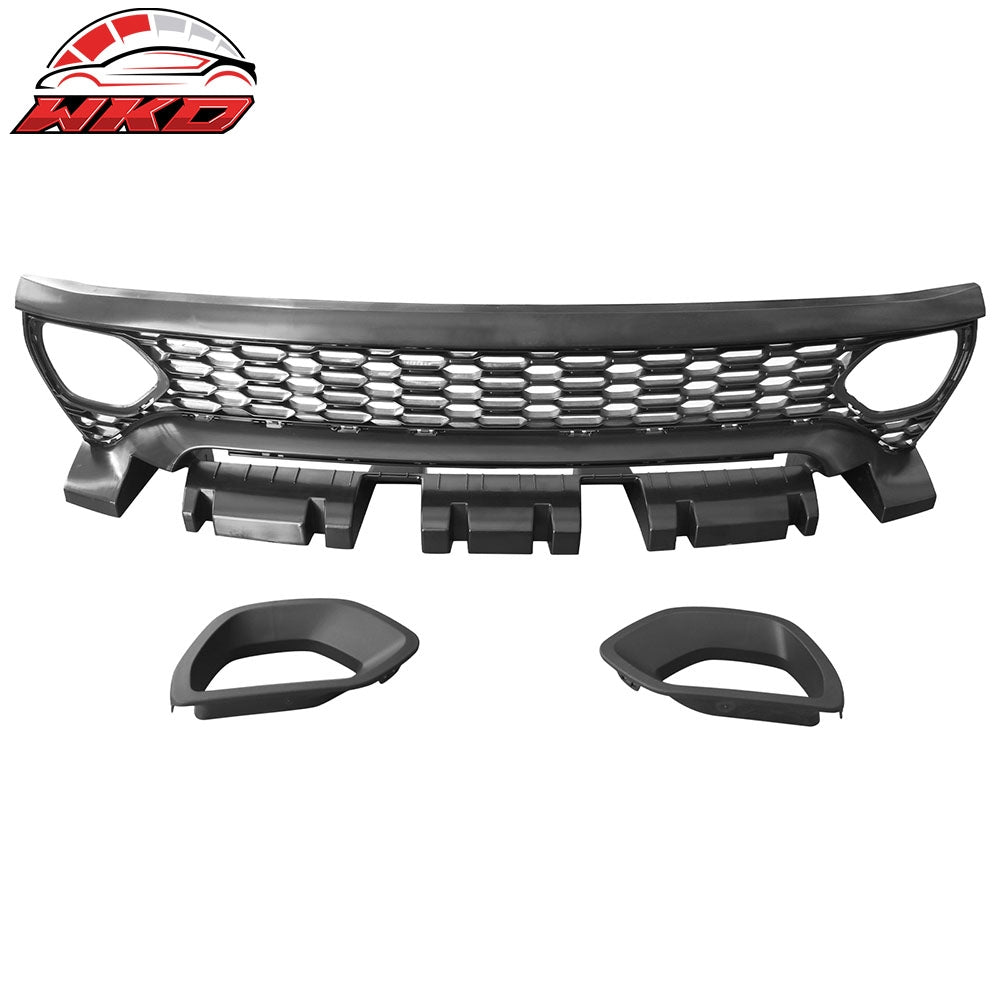 Fits 20-23 Dodge Charger Widebody Upper Grille SRT Scat Pack Style Radiator ABS