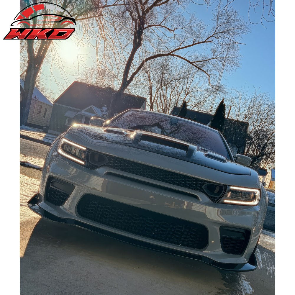 Fits 20-23 Dodge Charger Widebody Upper Grille SRT Scat Pack Style Radiator ABS