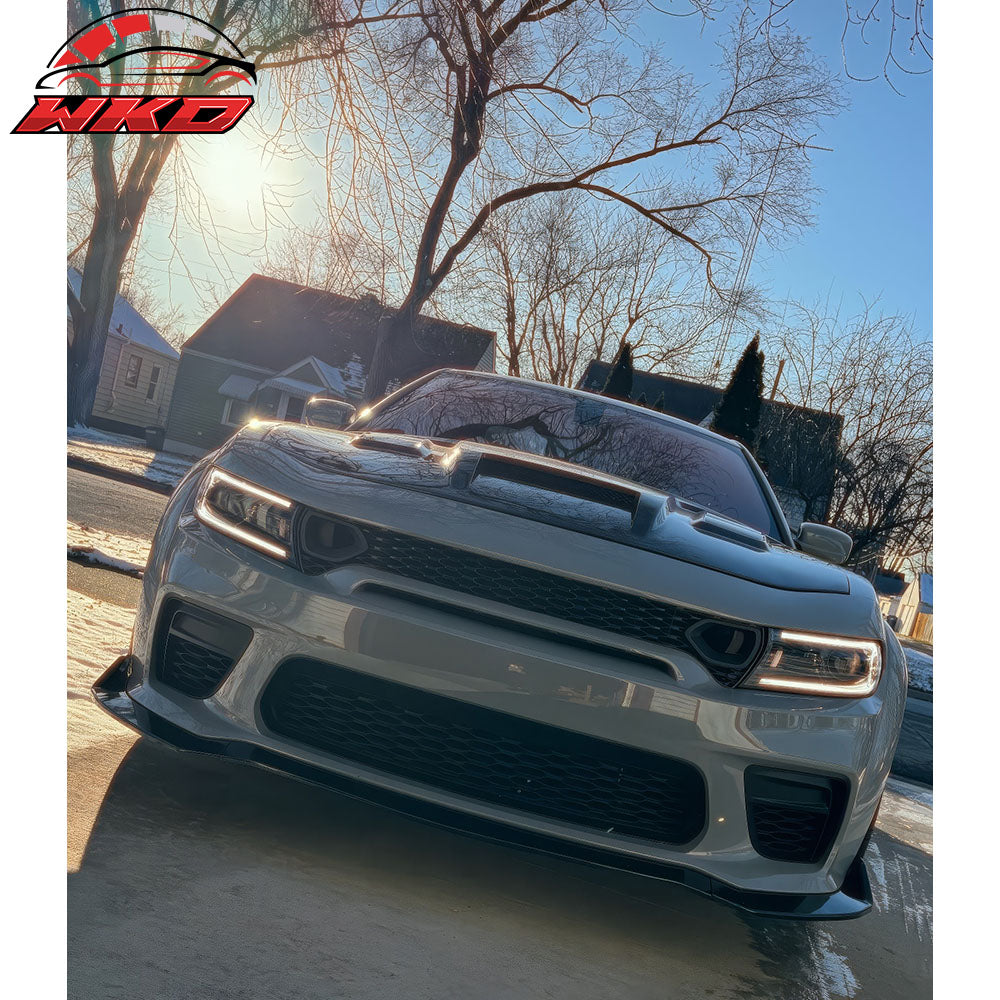 Fits 20-23 Dodge Charger Widebody Upper Grille SRT Scat Pack Style Radiator ABS