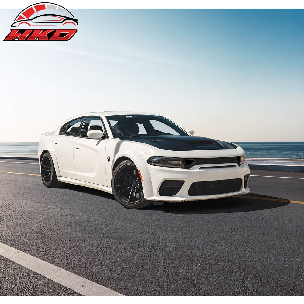 Fits 20-23 Dodge Charger Widebody Upper Grille SRT Scat Pack Style Radiator ABS