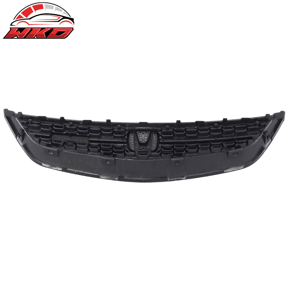 Fit 01-03 Honda Civic RS Style Unpainted Black Front Upper Hood Grille Grill ABS