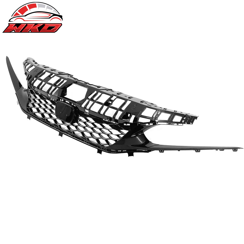 Fits 22-24 Honda Civic Si & Hatchback Type R Style Upper Grille Gloss Black ABS