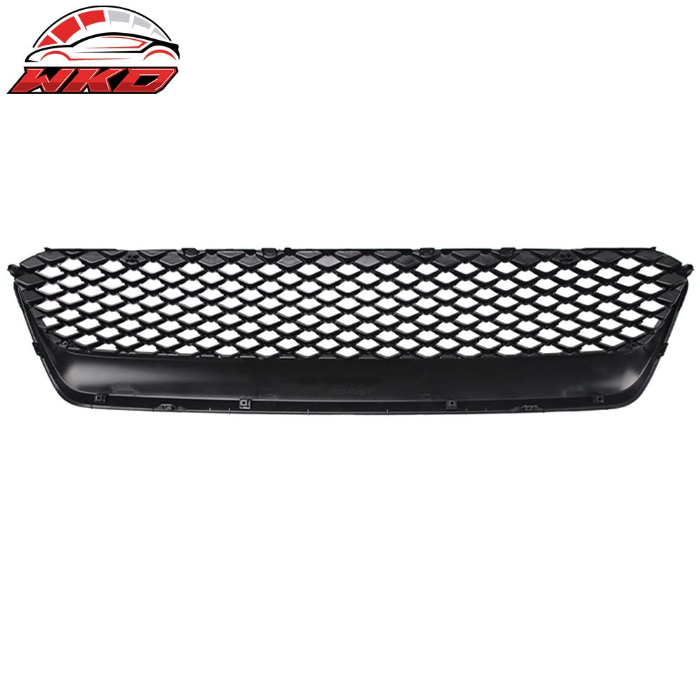 Fits 15-17 Subaru WRX STI JDM Style Front Bumper Upper Grille Gloss Black ABS