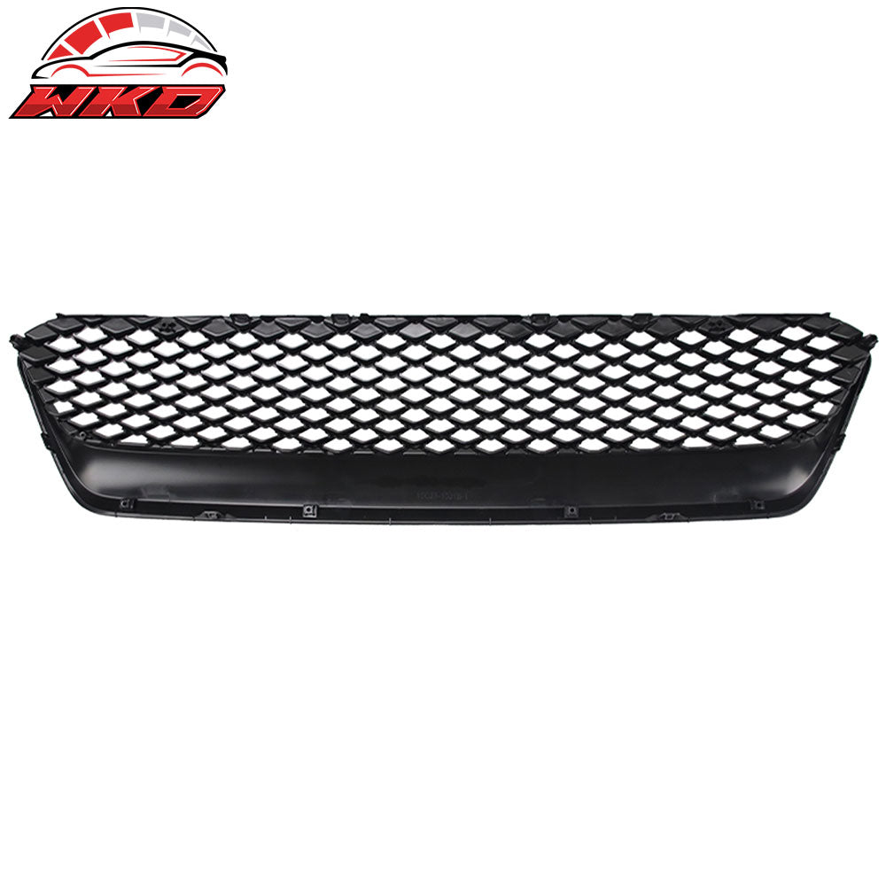 Fits 15-17 Subaru WRX STI JDM Style Front Bumper Upper Grille Gloss Black ABS