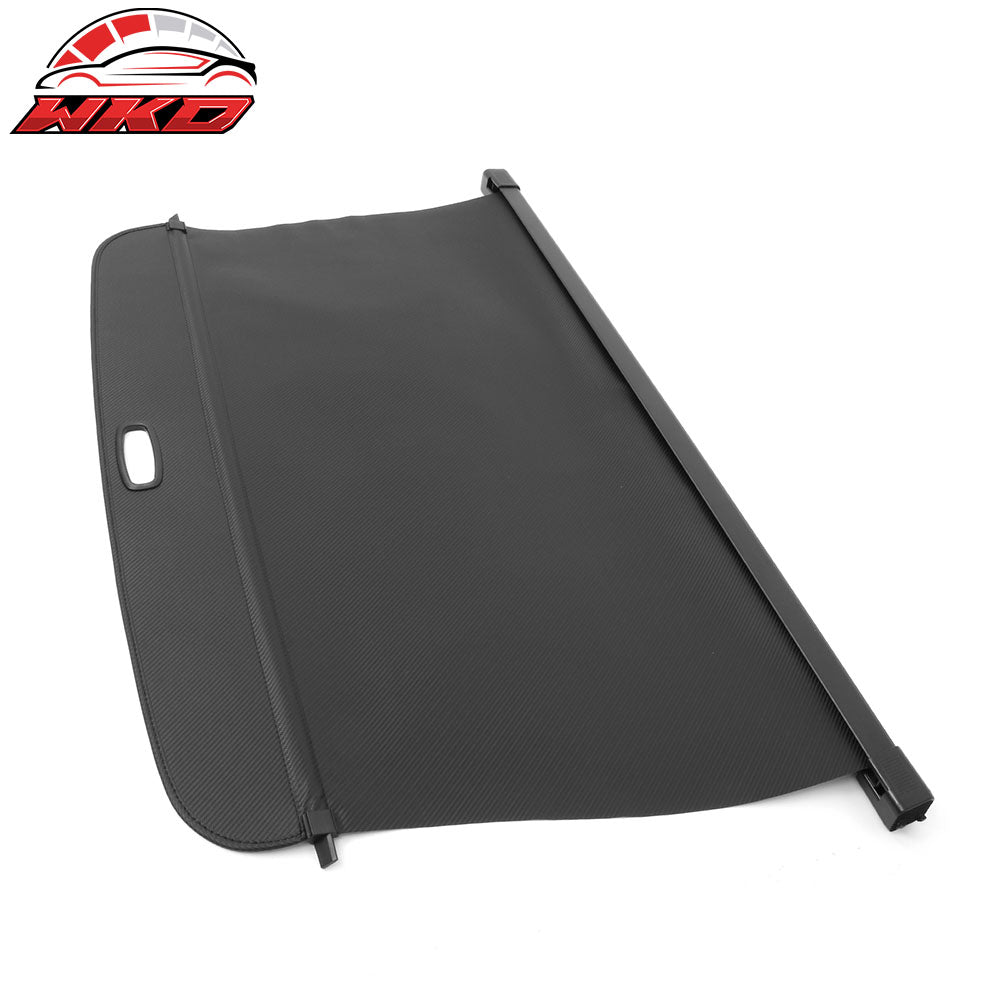 Fits 17-26 Audi Q7 SQ7 Carbon Fiber Print Retractable Cargo Cover Luggage Shade