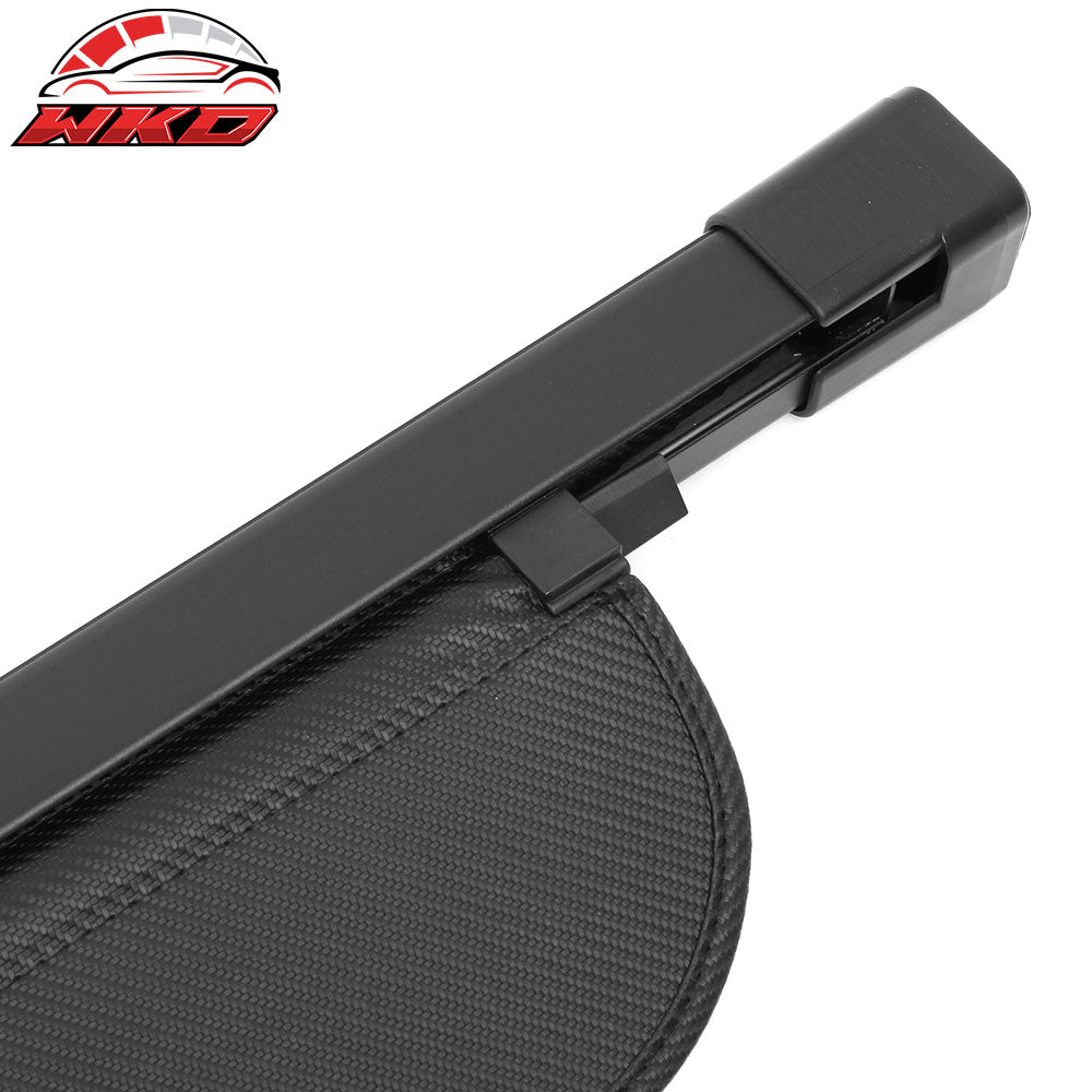 Fits 17-26 Audi Q7 SQ7 Carbon Fiber Print Retractable Cargo Cover Luggage Shade