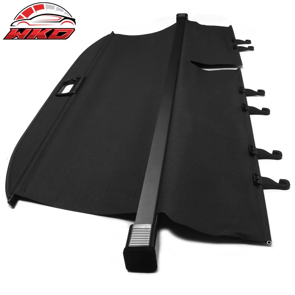 Fits 14-19 Toyota Highlander Black Cargo Cover Retractable Trunk Security Shade