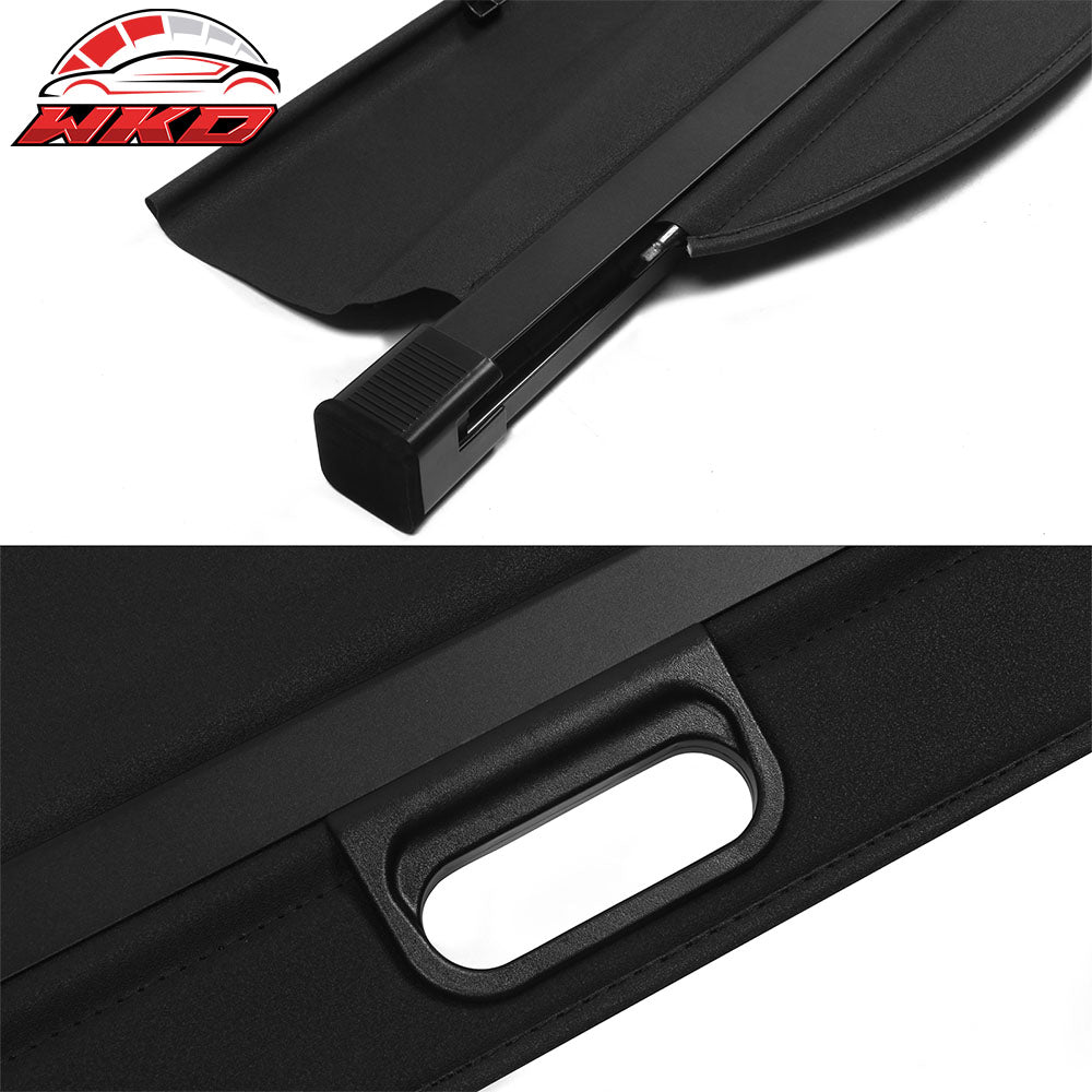 Fits 14-19 Toyota Highlander Black Cargo Cover Retractable Trunk Security Shade