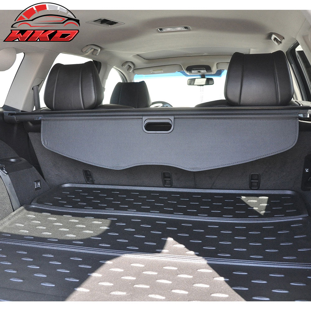 Fits 07-13 Acura MDX OE Style Retractable Rear Cargo Security Trunk Cover Grey