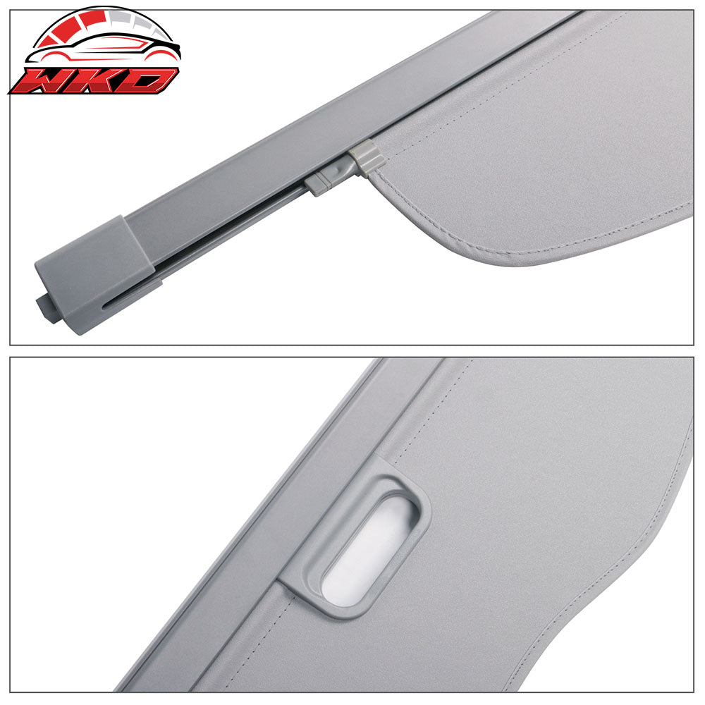 Fits 07-13 Acura MDX OE Style Retractable Rear Cargo Security Trunk Cover Grey