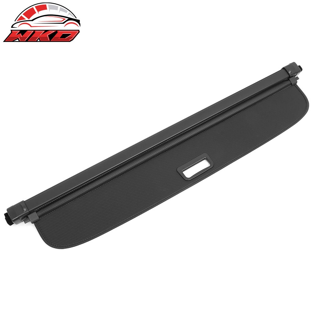 Fits 23-26 Cadillac LYRIQ Carbon Fiber Print Retractable Rear Trunk Cargo Cover
