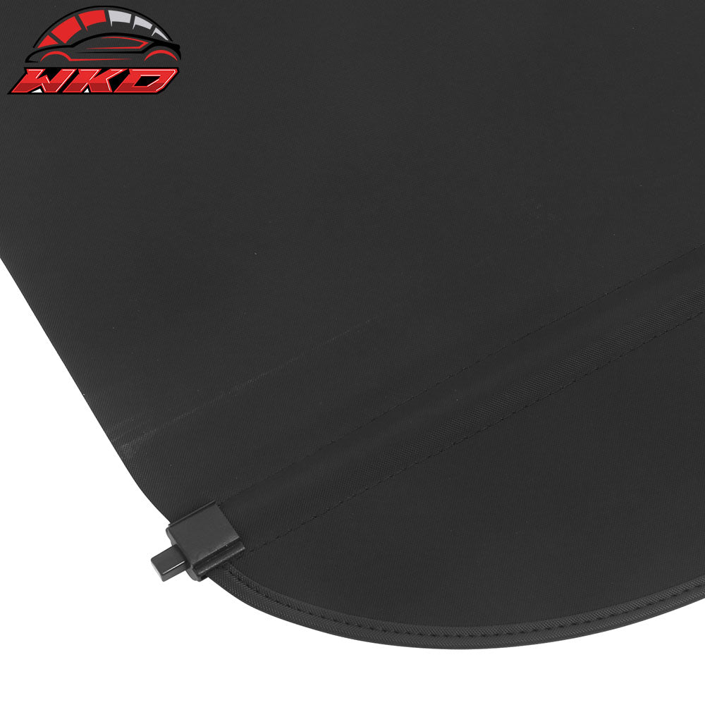 For 24-26 Chevrolet Trax Retractable Rear Trunk Cargo Luggage Cover Canvas Black