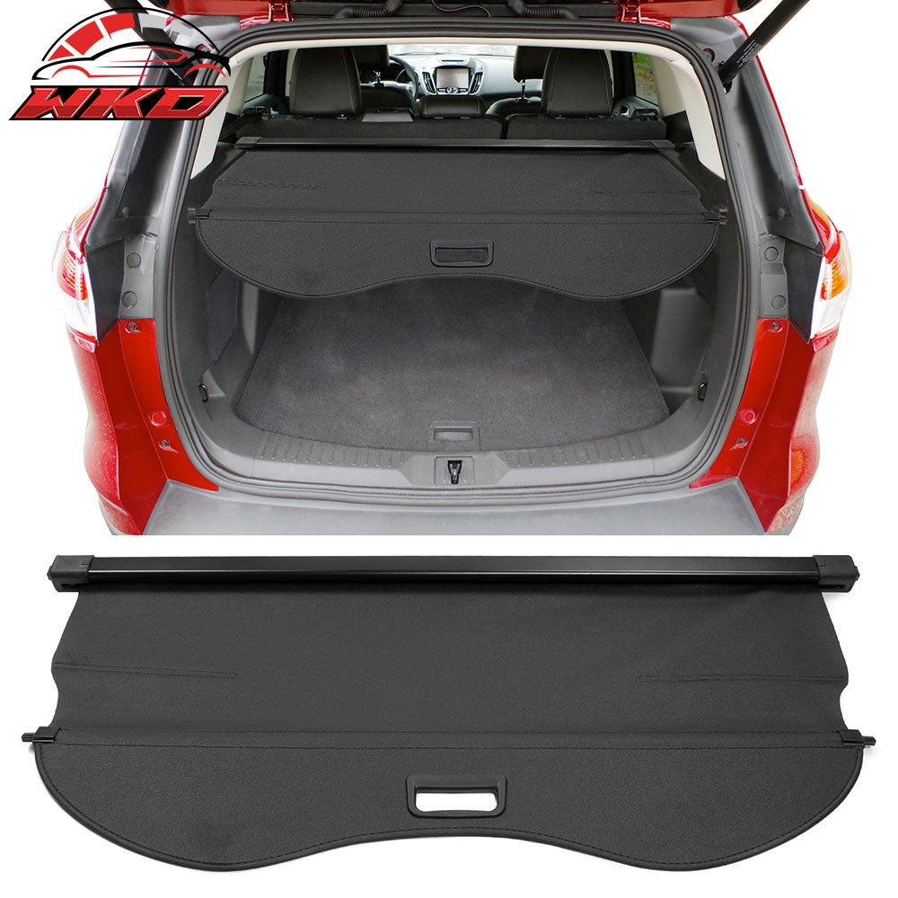 Fits 13-19 Ford Escape Black Rear Trunk Security Tonneau Cargo Shade Cover PVC