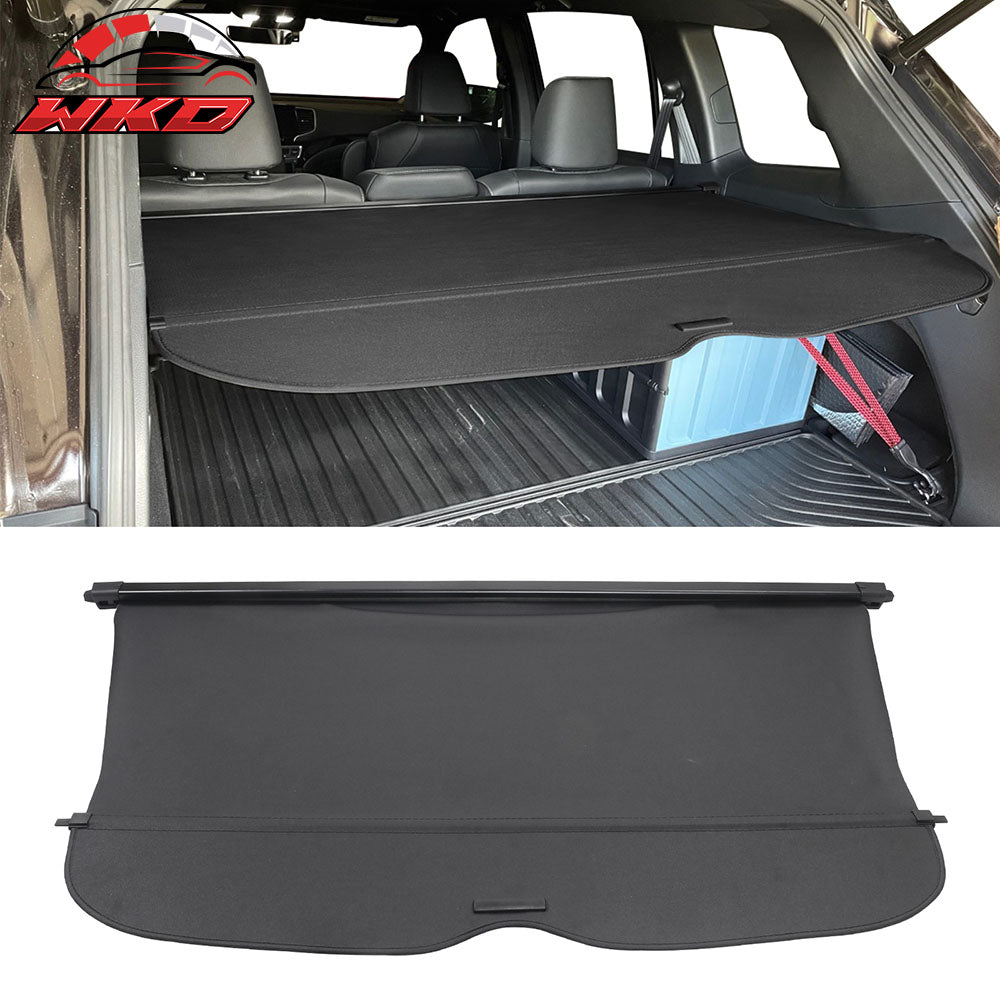 Fits 19-25 Honda Passport 4DR Retractable Trunk Security Tonneau Cargo Cover PVC