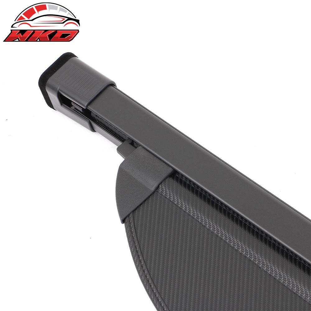 Fits 20-25 Kia Telluride Retractable Rear Trunk Cargo Cover Carbon Fiber Print