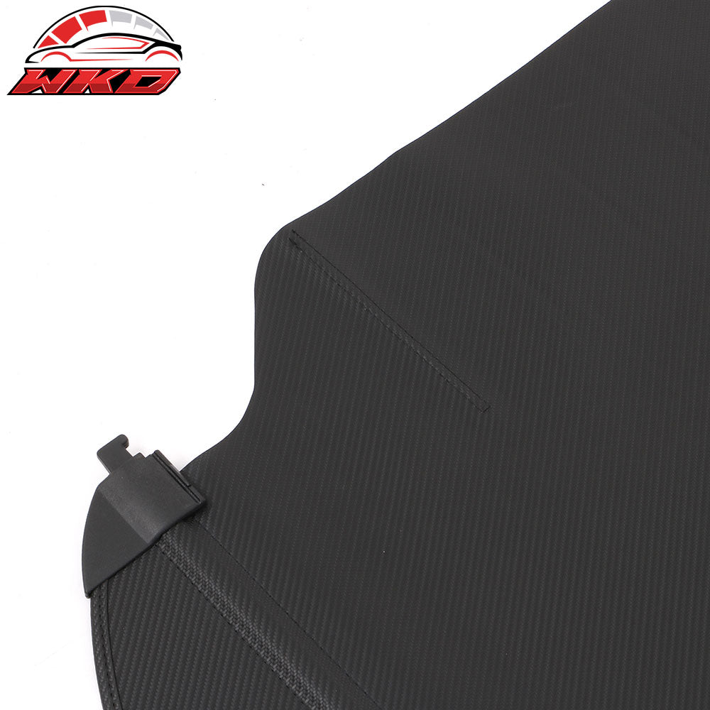 Fits 20-25 Kia Telluride Retractable Rear Trunk Cargo Cover Carbon Fiber Print