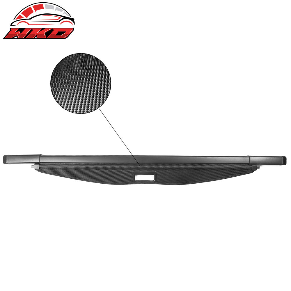 Fits 20-25 Toyota Highlander Retractable Cargo Cover Carbon Fiber Texture Style