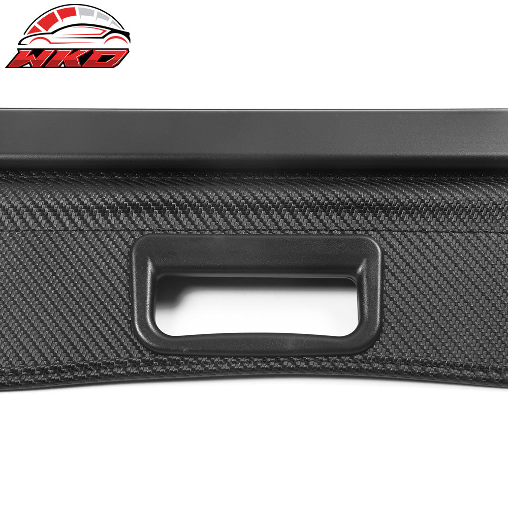 Fits 20-25 Toyota Highlander Retractable Cargo Cover Carbon Fiber Texture Style