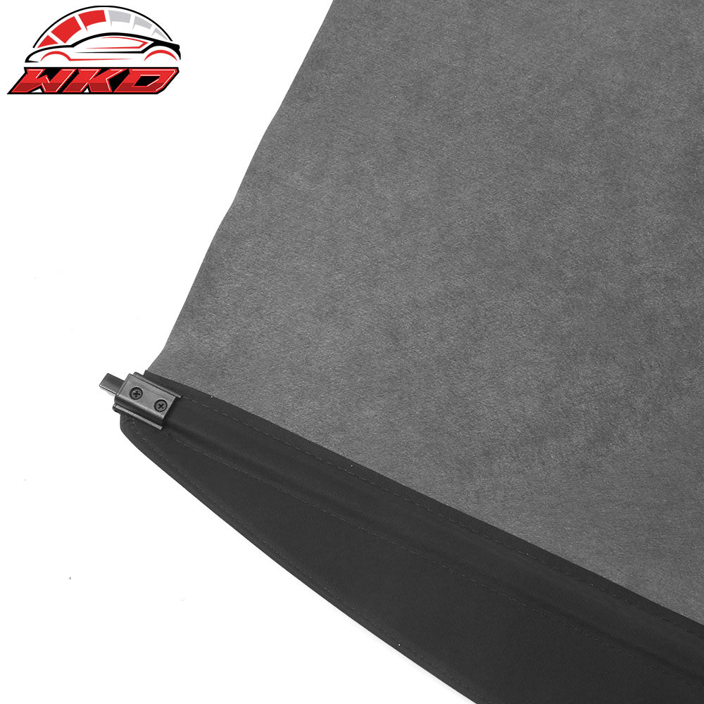 Fits 20-25 Toyota Highlander Retractable Rear Cargo Cover Canvas Texture Style