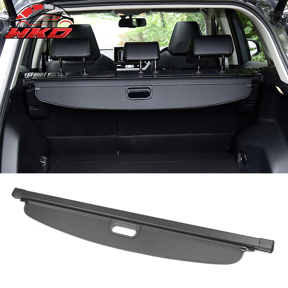 Fits 19-25 Toyota RAV4 XA50/RAV4 Prime Retractable Rear Trunk Cargo Cover Black