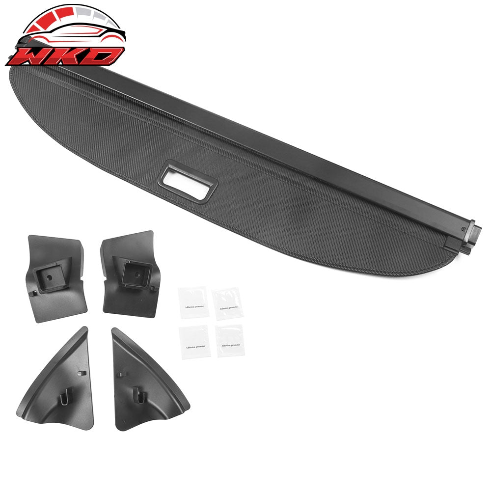 Fits 20-22 Tesla Model Y Retractable Rear Cargo Cover Carbon Fiber Texture Style