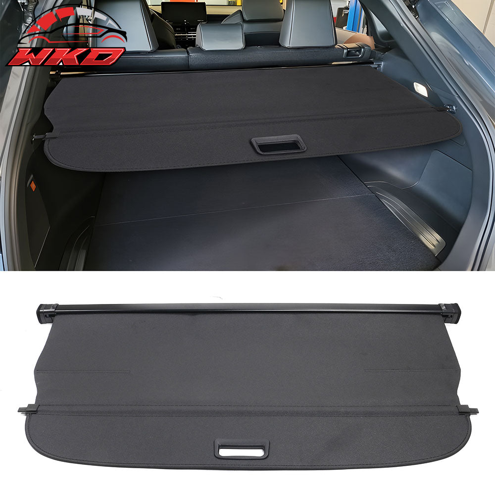 Fits 21-24 Toyota Venza Black Rear Trunk Security Tonneau Cargo Shade Cover PVC