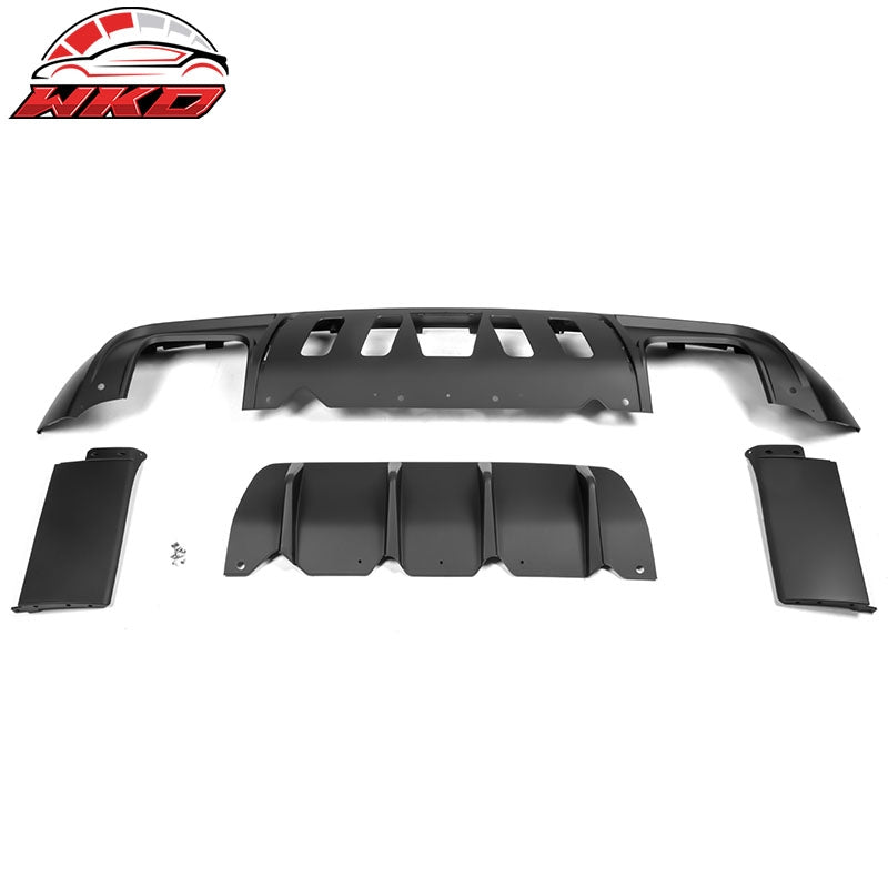 Fits 08-14 Challenger Front Rear Bumper (2015+ SRT Hellcat Style) + V3 Diffuser