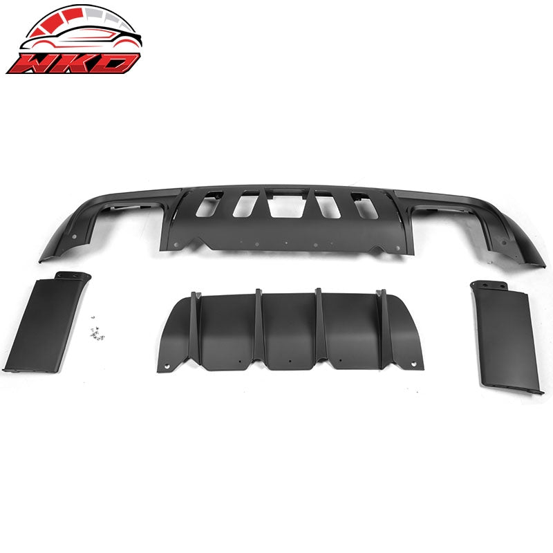 Fits 08-14 Challenger Front Rear Bumper (2015+ SRT Hellcat Style) + V4 Diffuser