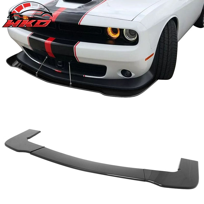 Wholesale For 15-23 Challenger Hellcat PP Front Bumper Lip Chin Spolier Carbon Fiber Print - Wikond Auto
