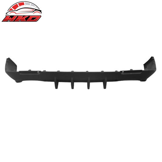 Wholesale 15-23 Dodge Challenger IKON Style Rear Diffuser Bumper Lip Matte Black - PP - Wikond Auto