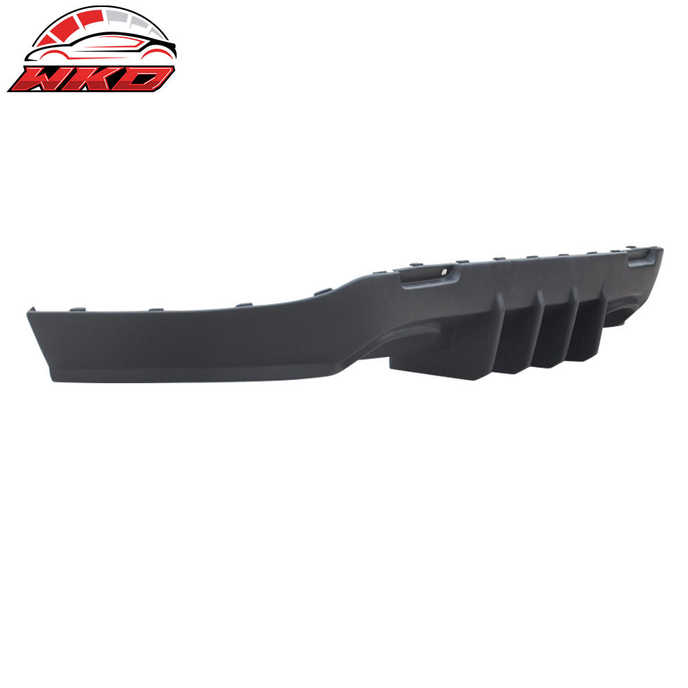 Fits 15-23 Dodge Challenger IKON Style Rear Diffuser Bumper Lip Matte Black - PP
