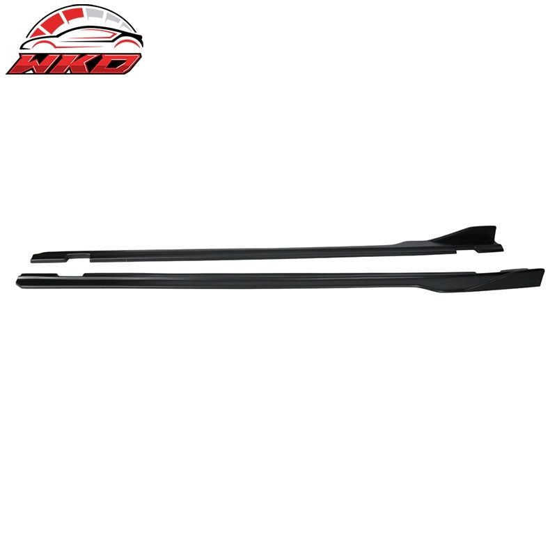 Fits 15-23 Dodge Challenger SXT Style Side Skirts Extension Matte Black 2PC - PP