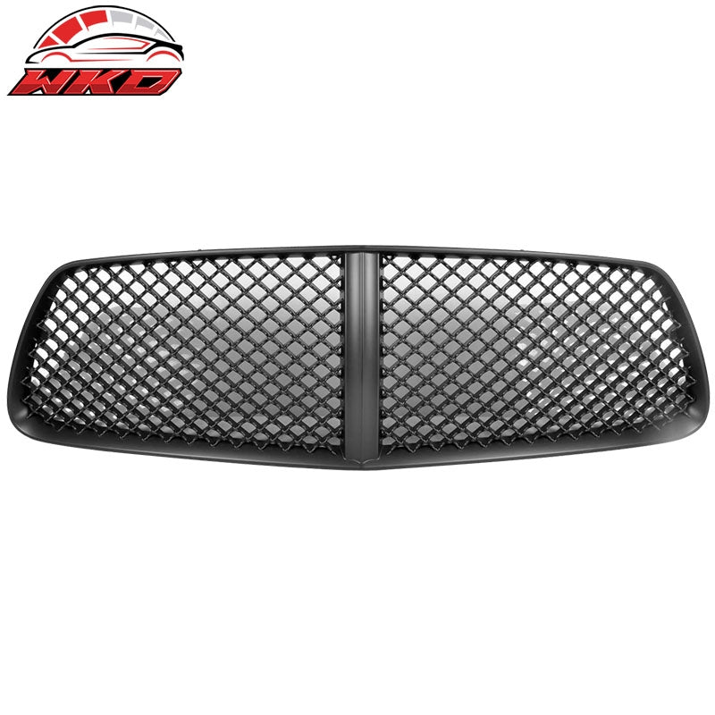 Fits 11-14 Dodge Charger Black Honeycomb Mesh Front Hood Bumper Grill Grille ABS