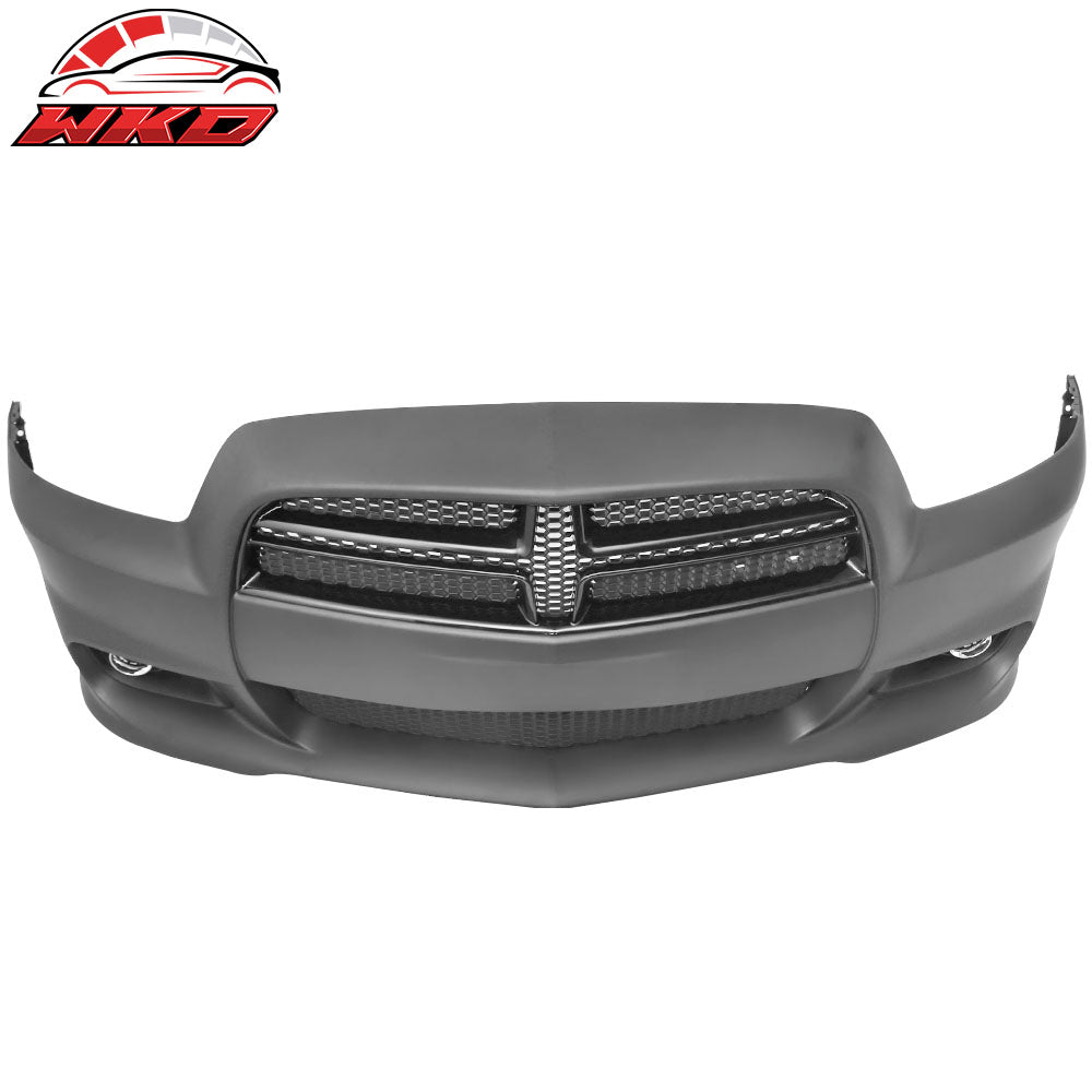 Fits 11-14 Dodge Charger SRT8 Style Front Bumper Cover Conversion Replacement PP
