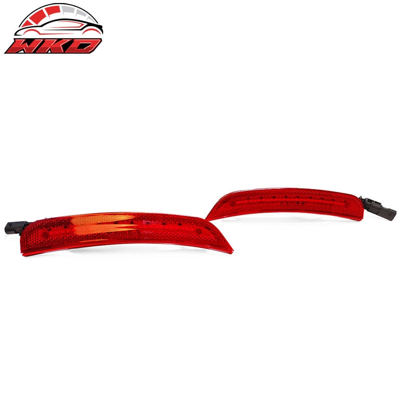 Fits 15-23 Dodge Charger Front & Rear LED Side Marker Lights Lamps Red Lens 4PCS