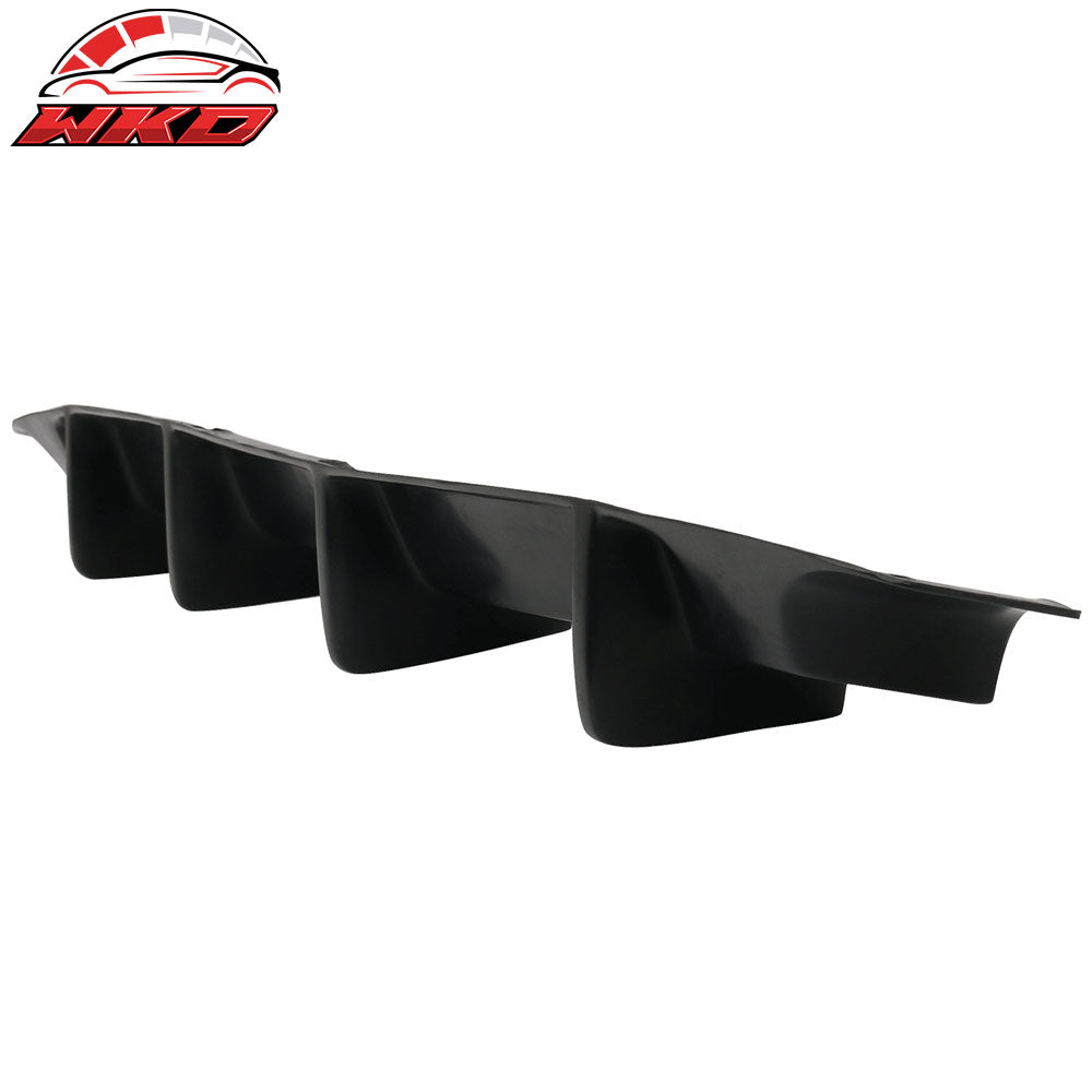 Fits 06-10 Dodge Charger Ikon Aero 4 Fin Rear Lip Bumper Valance Diffuser