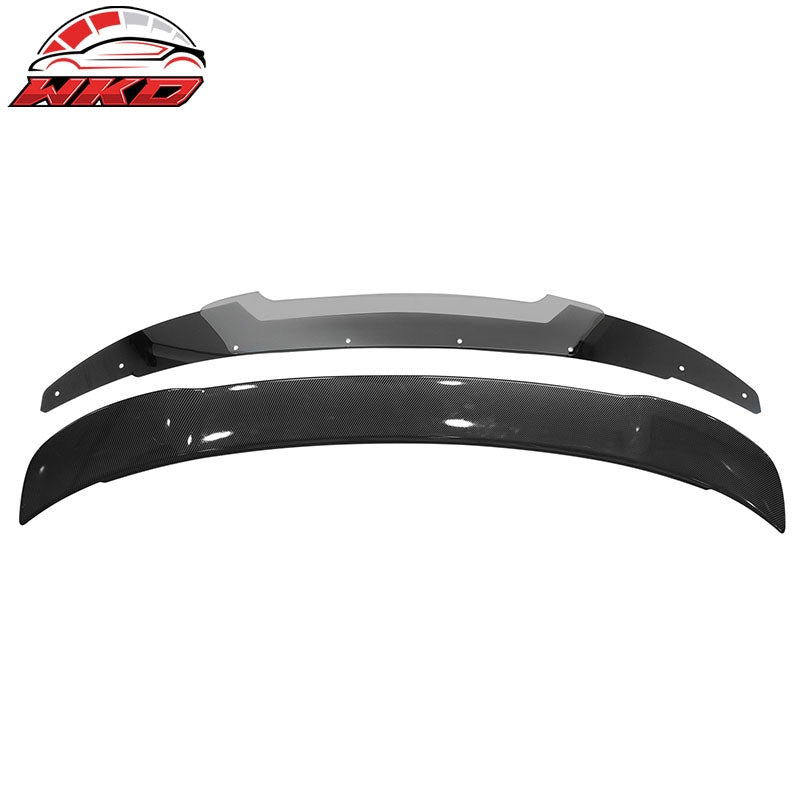 Fits 11-23 Charger SRT Carbon Fiber Print Trunk Spoiler + Venom V2 Gurney Flap