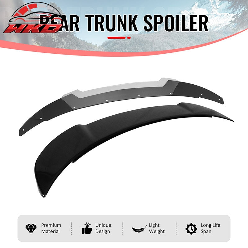 Fits 11-23 Charger SRT Gloss Black Trunk Spoiler Venom V2 Wickerbill Gurney Flap