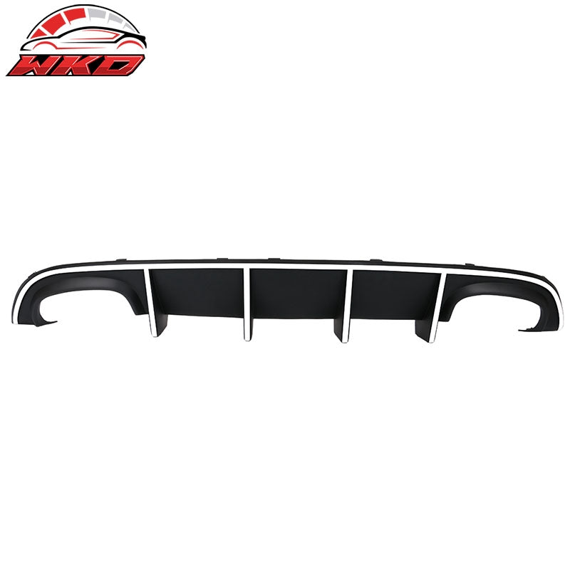 Fits 15-23 Charger SRT Quad Exhaust Rear Diffuser with White Reflective Tape