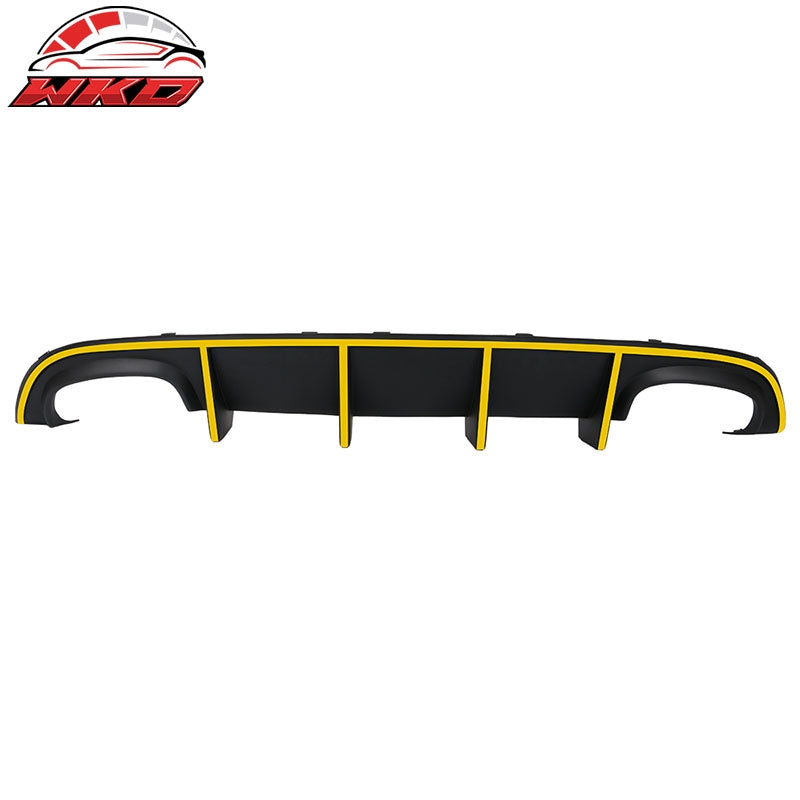 Fits 15-23 Charger SRT Quad Exhaust Rear Diffuser with Yellow Reflective Tape